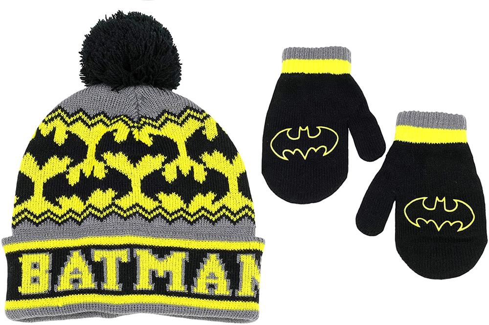 DC Boys 2-4T Batman Pom Hat Mitten Set