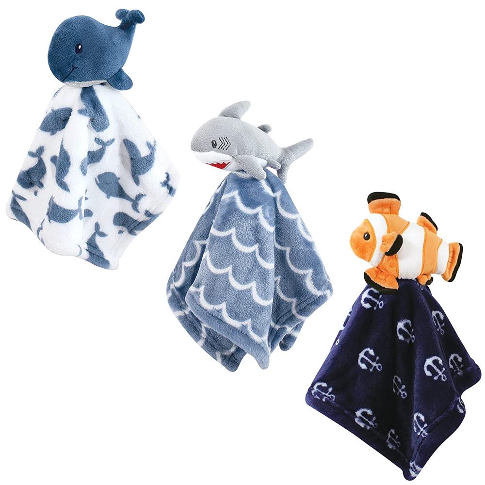 Hudson Baby 3 Pack Security Blanket