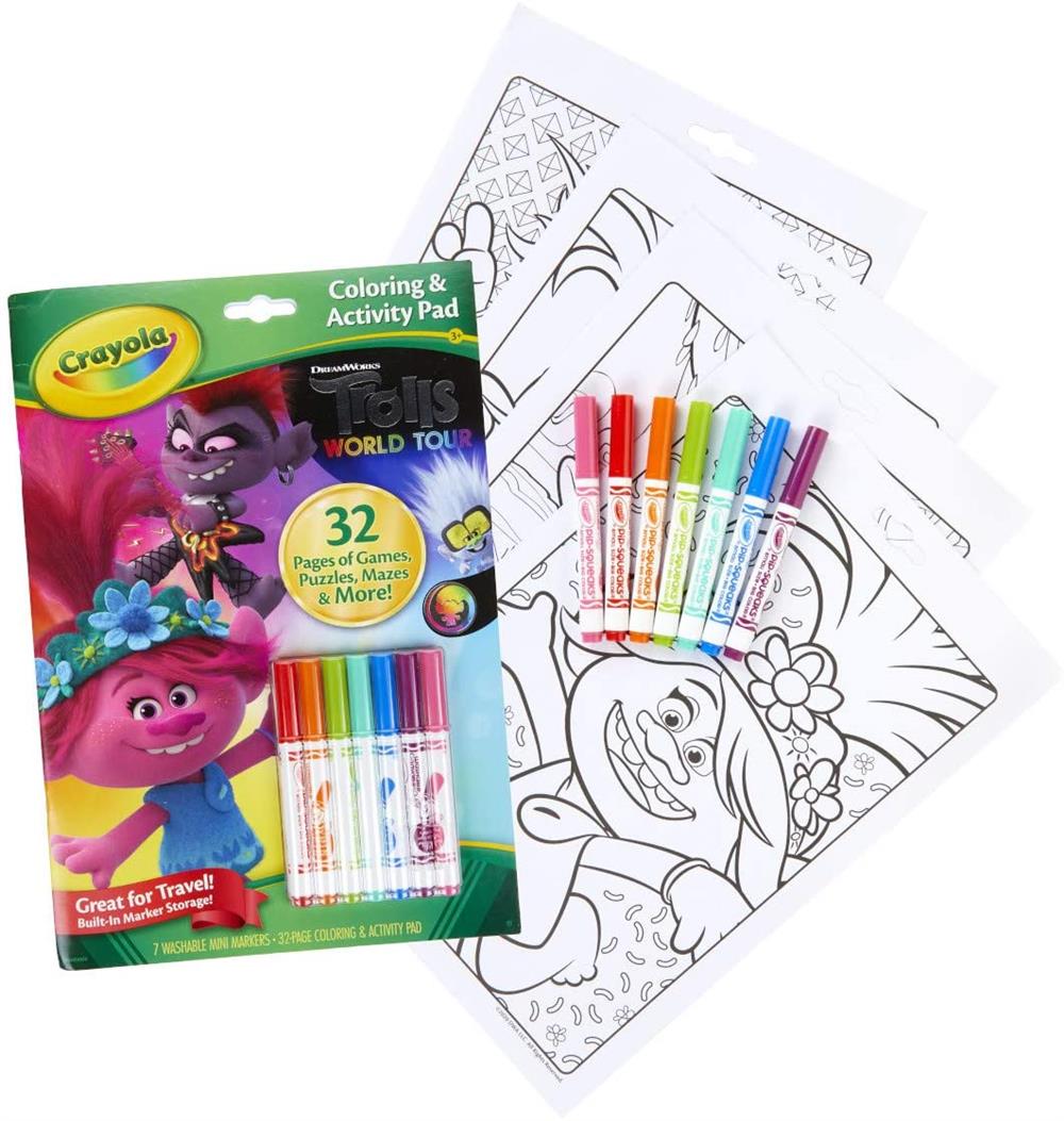 Crayola Trolls World Tour Color & Activity