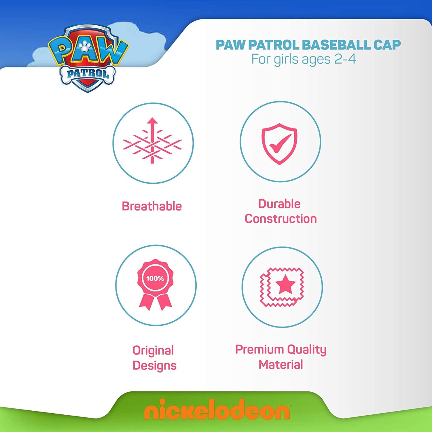 Nickelodeon Paw Patrol Baseball Cap, Toddler