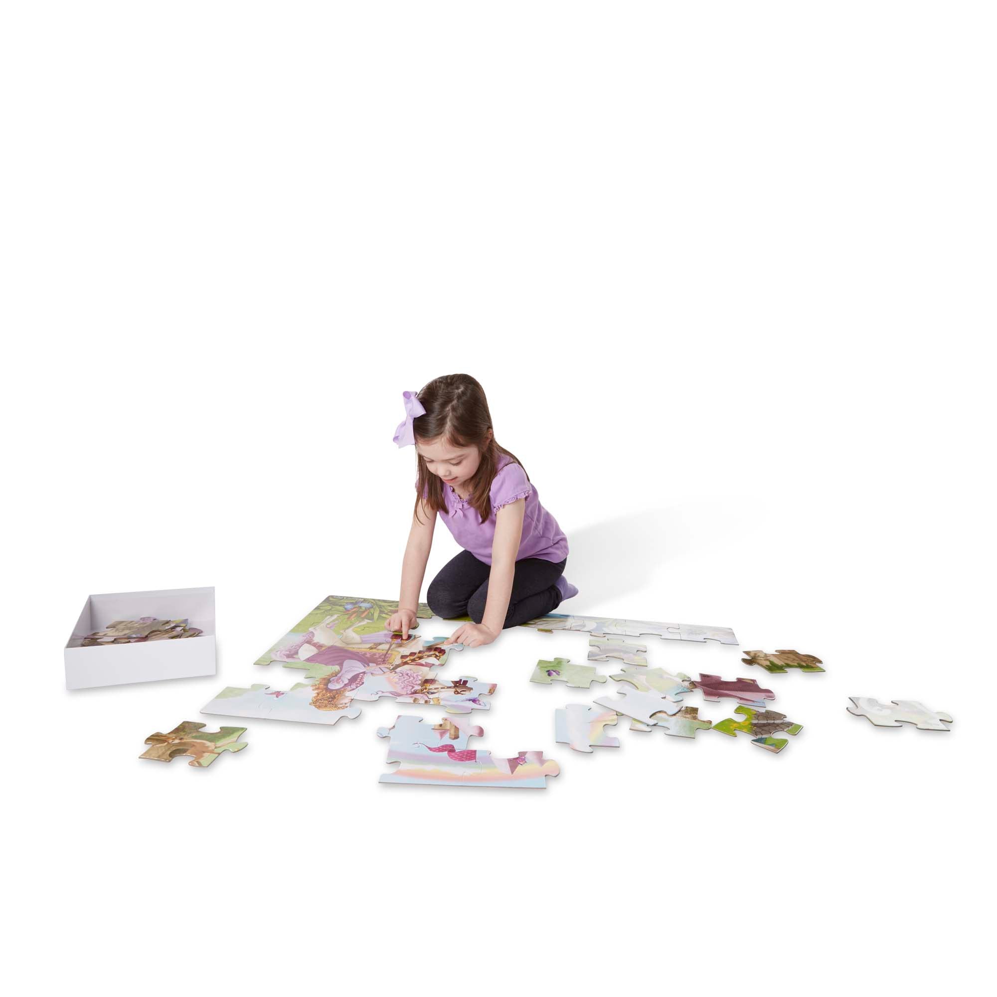 Melissa and Doug Fairy Tale Castle Floor Puzzle - 48 Pieces