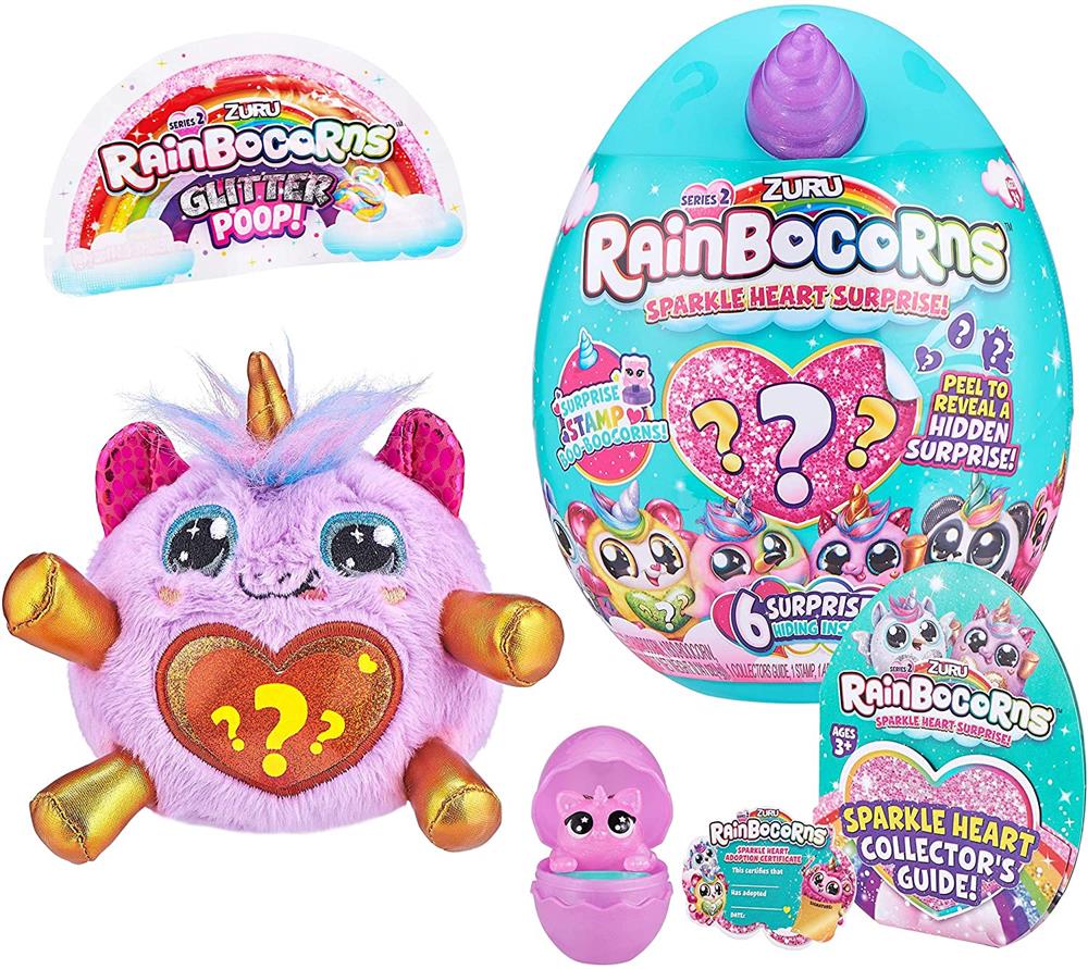 Rainbocorns - Plush Sparkle Heart Surprise Series 2