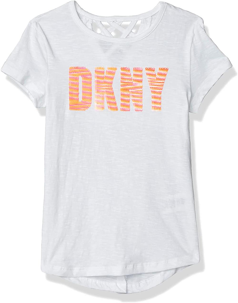 DKNY Girls 7-16 Sequin T-Shirt