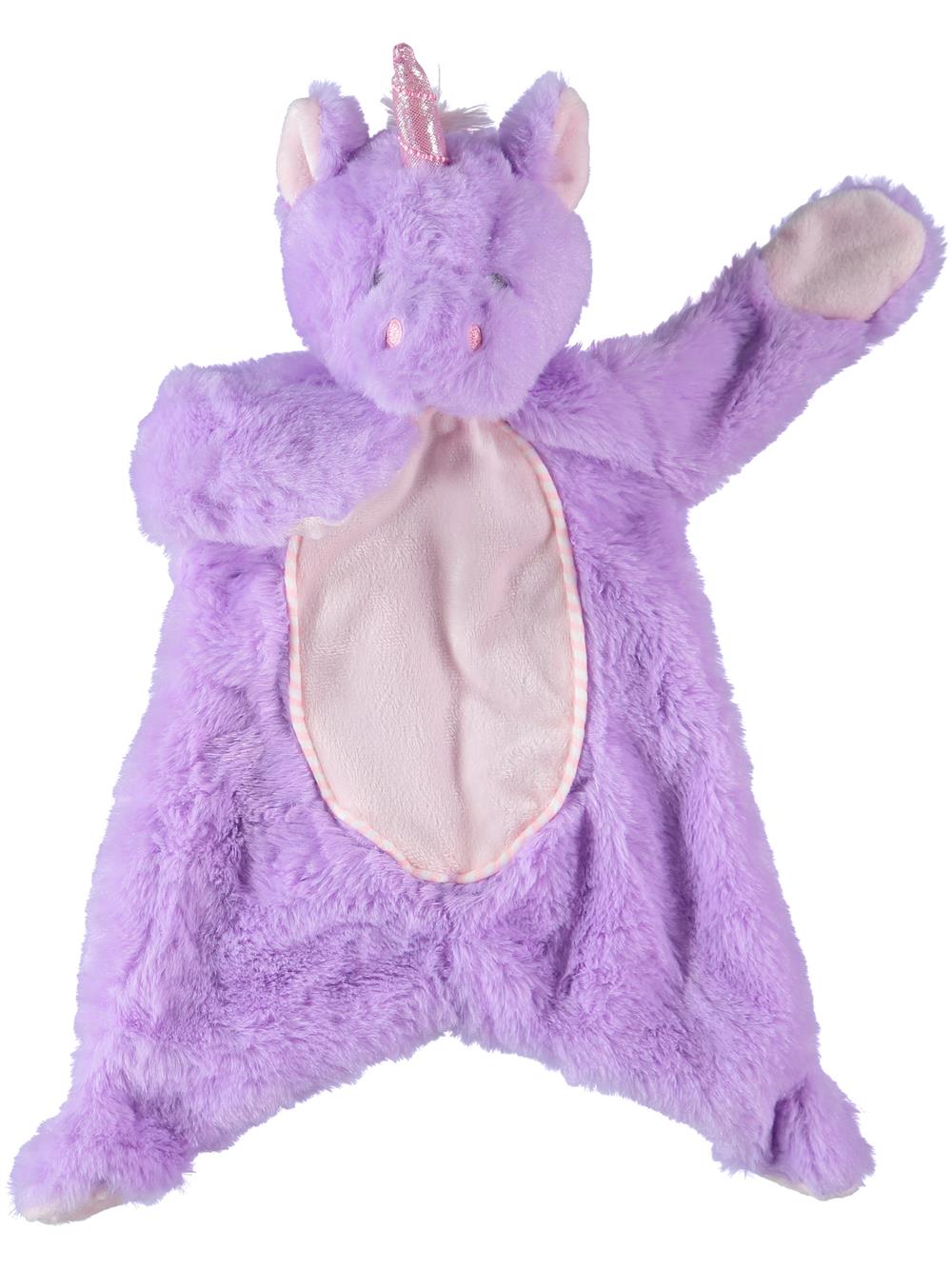 Kellytoy Flattie Unicorn with Crinkle and Rattle