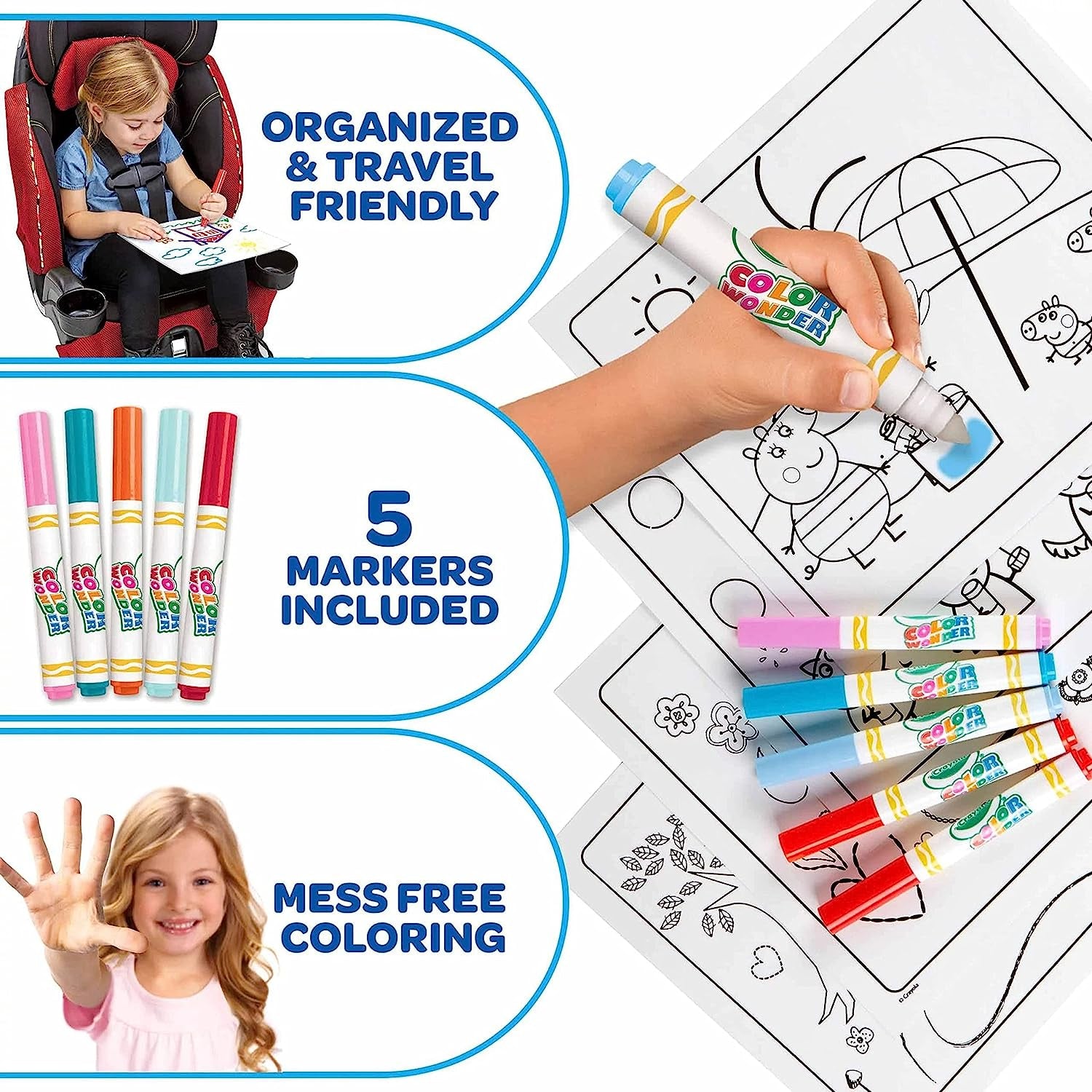 Crayola Color Wonder Mess Free Drawing, Peppa Pig