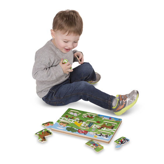 Melissa and Doug Old MacDonald's Farm Sound Puzzle