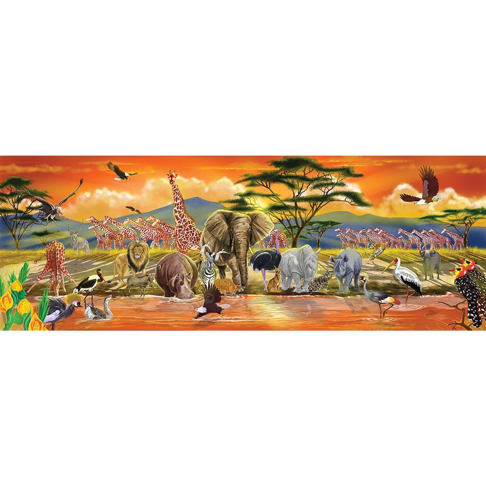 Melissa and Doug Safari Floor Puzzle - 100 Pieces