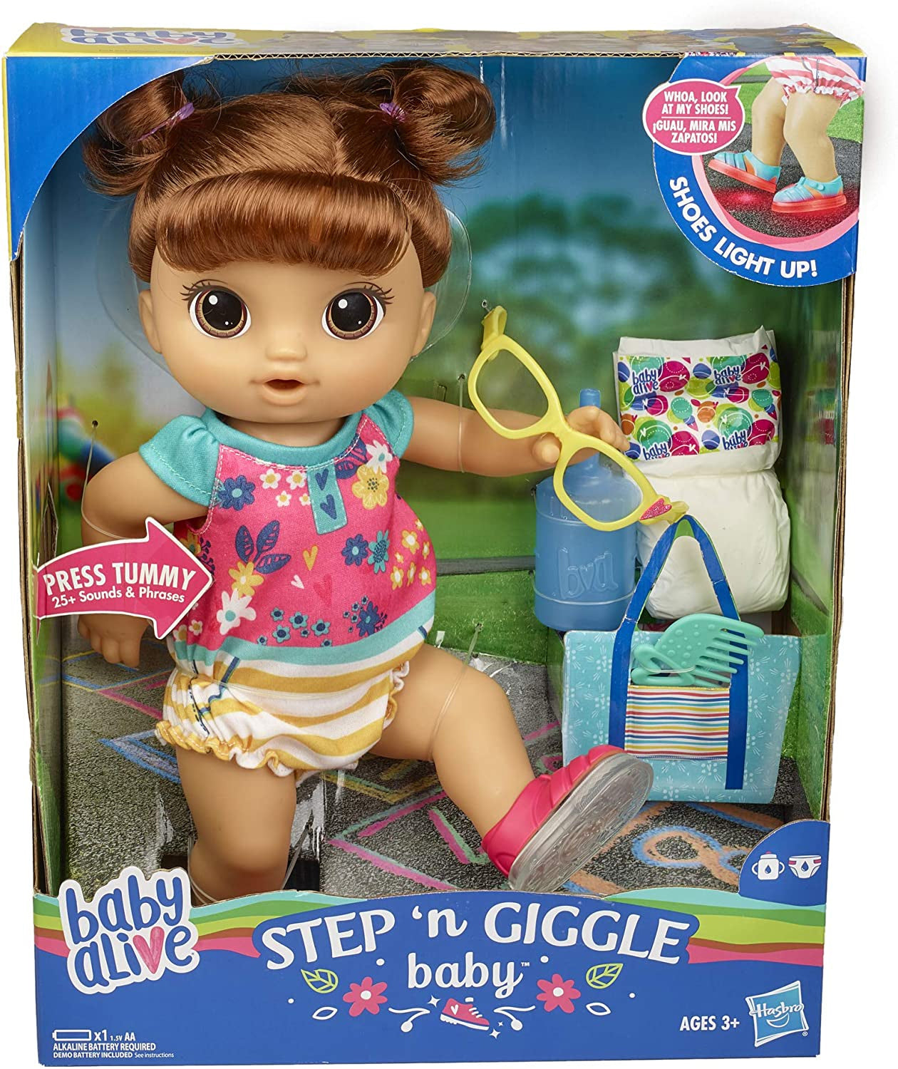 Baby Alive Step N Giggle Baby Doll with Light-Up Shoes