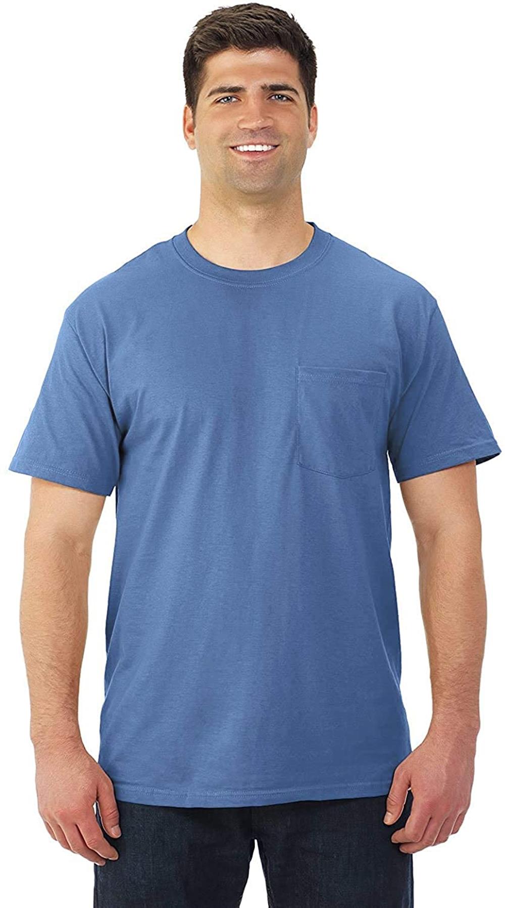 Fruit of the Loom Mens Short Sleeve Pocket T-Shirt