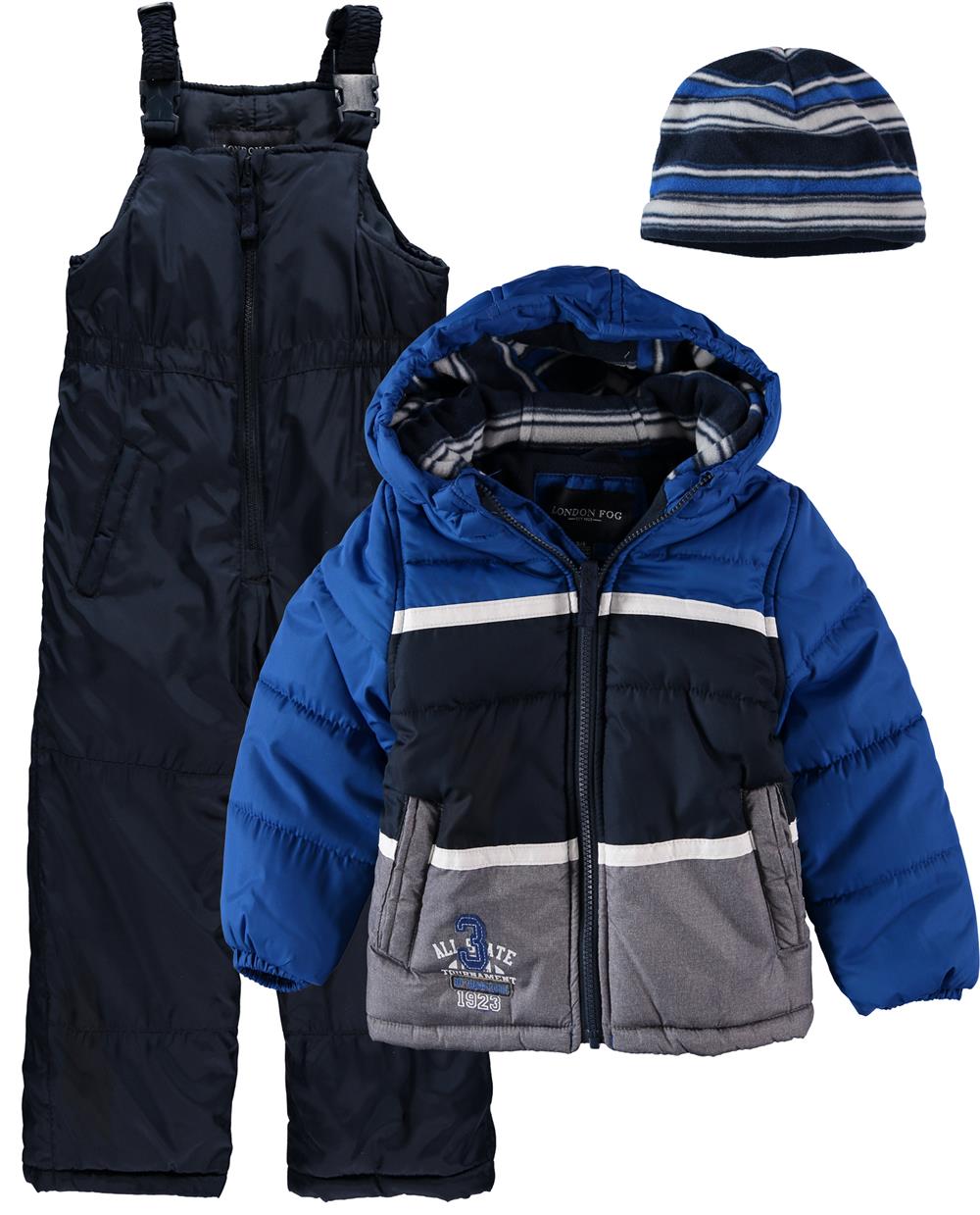 London Fog Boys 12-24 Months Colorblock Snowsuit with Hat