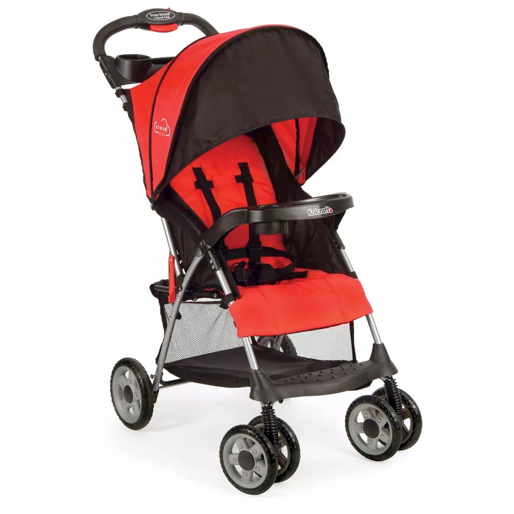 Kolcraft Cloud Plus Lightweight Easy Fold Compact Travel Stroller