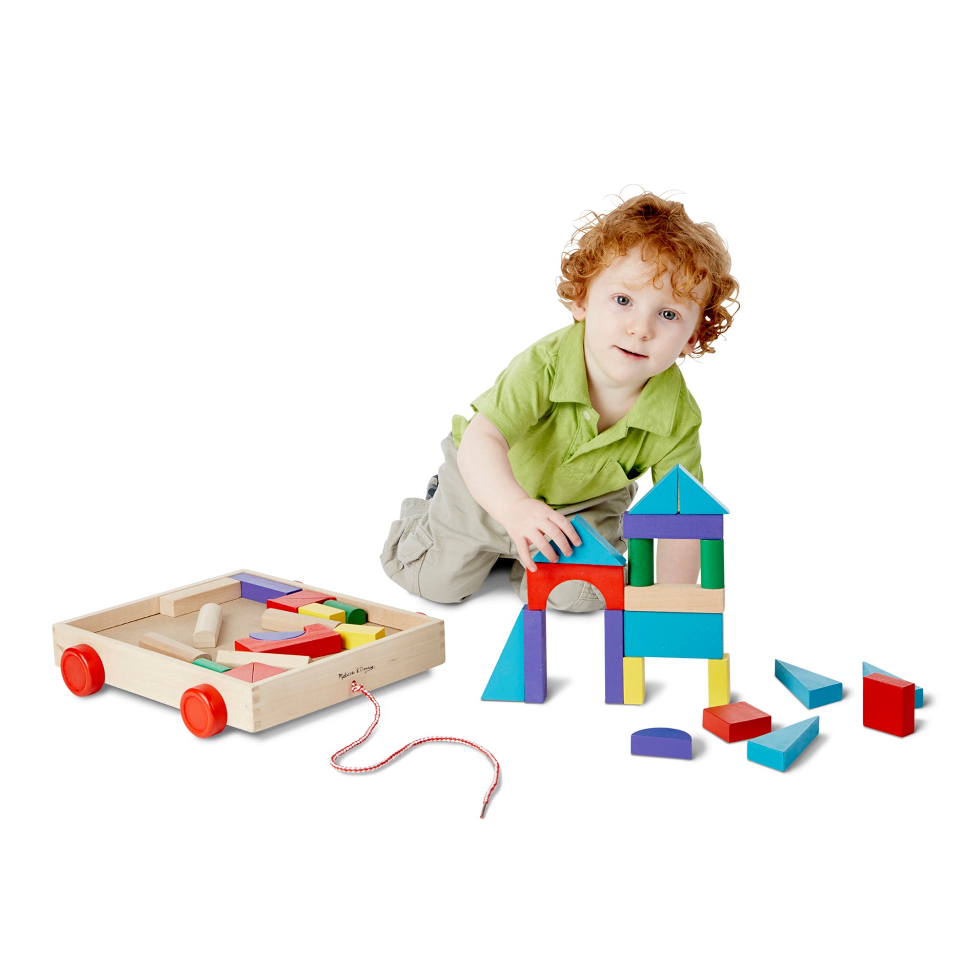 Melissa and Doug Unit Blocks on Wheels