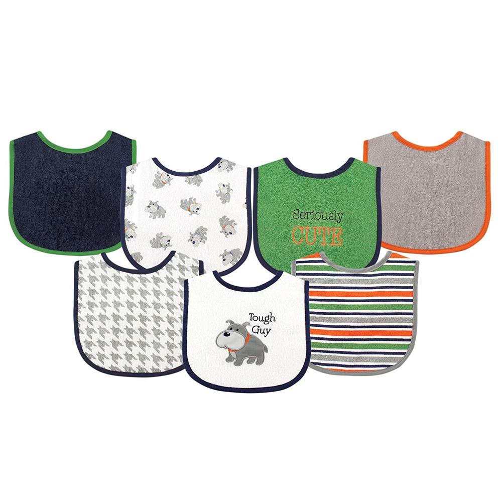 Luvable Friends 7 Pack Cotton Terry Bibs