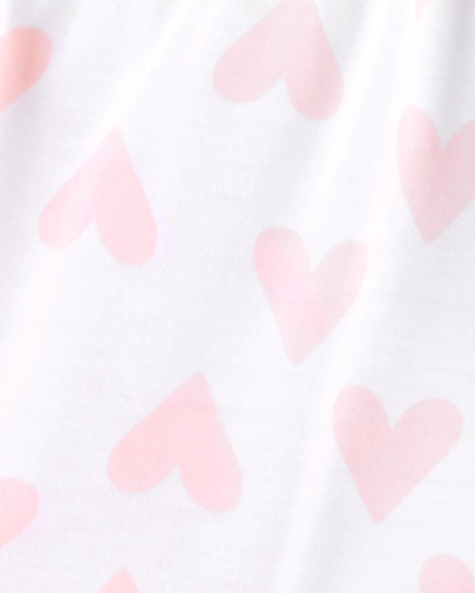 Carters Girls 2T-5T Hearts 3-Piece Pajamas