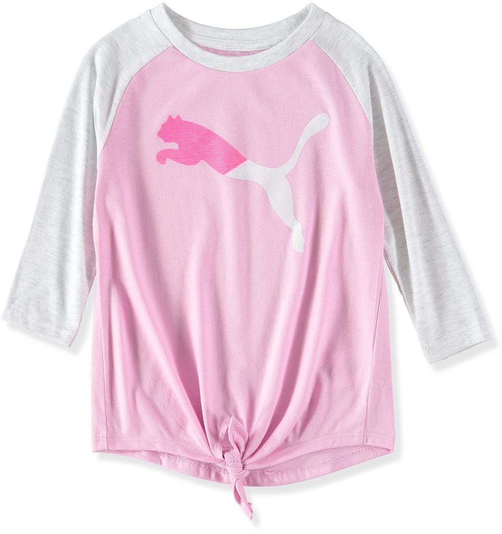 PUMA Girls Long Sleeve Sport Raglan Top