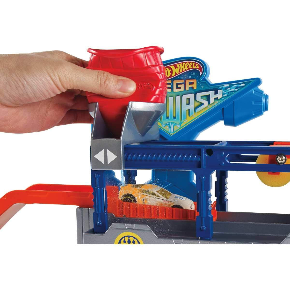 Hot Wheels City Mega Car Wash Connectable Play Set