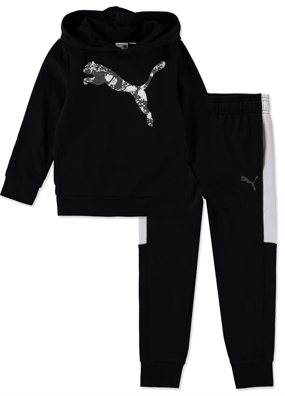 PUMA Boys 4-7 Logo Fleece Jogger Set