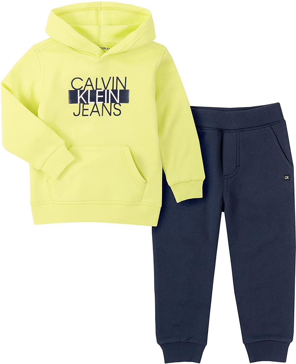 Calvin Klein Boys 4-7 2-Piece Hooded Jogger Set