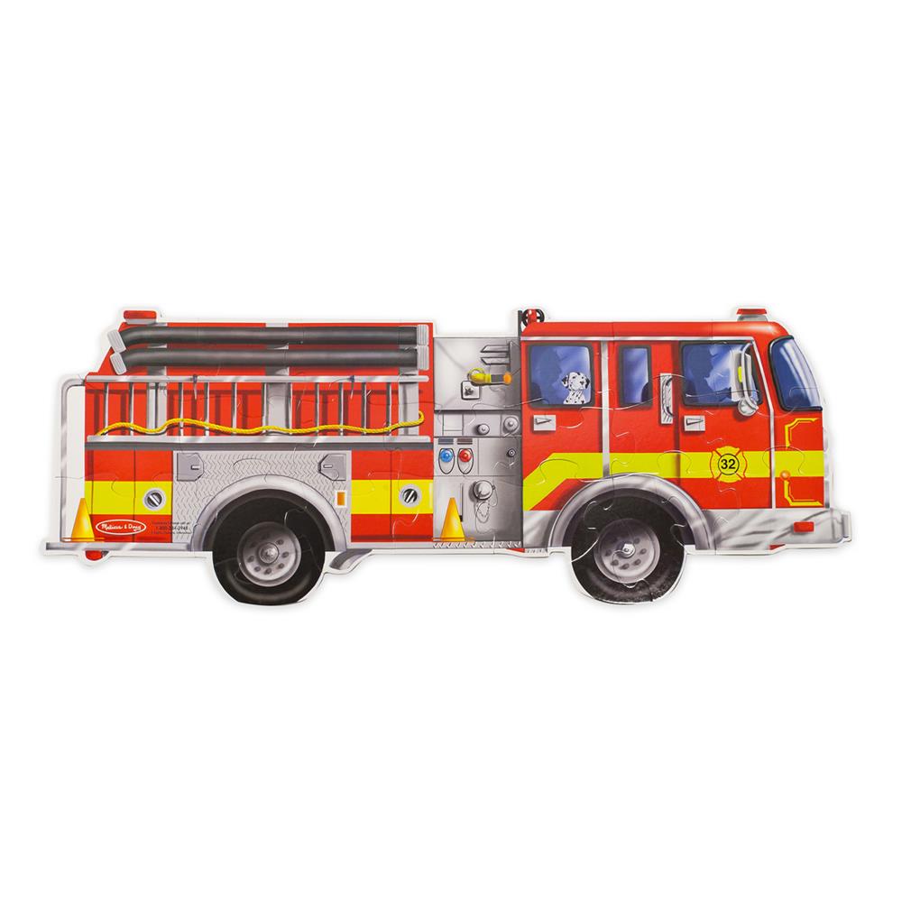 Melissa and Doug Giant Fire Truck Floor Puzzle - 24 Pieces