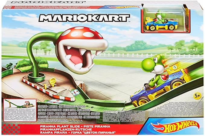 Hot Wheels MarioKart Piranha Plant Slide Track Set