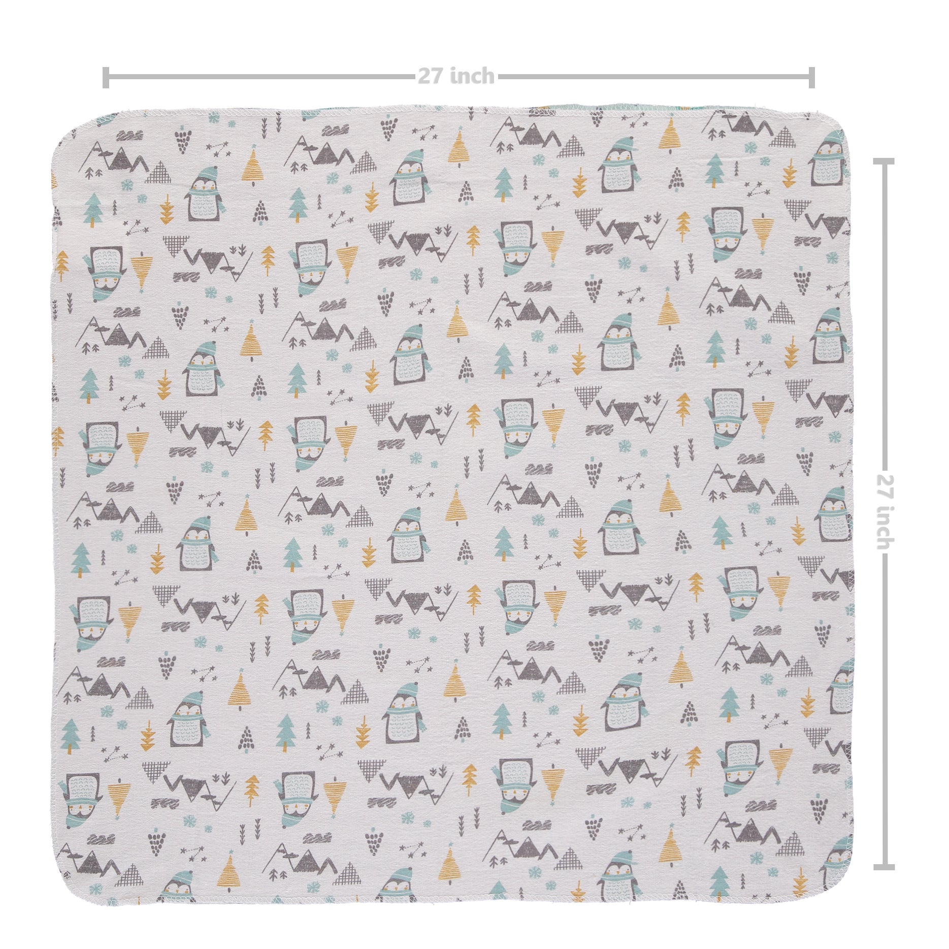 Rene Rofe Baby 5-Pack Flannel Baby Receiving Blanket