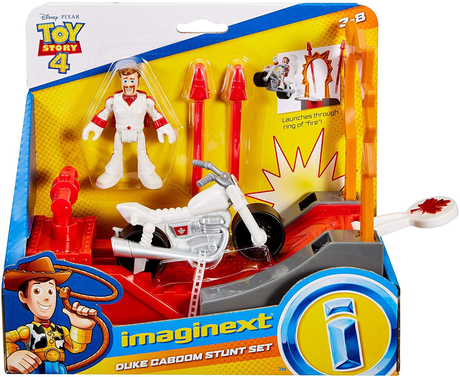 Disney Toy Story 4 Imaginext Duke Caboom Stunt Set