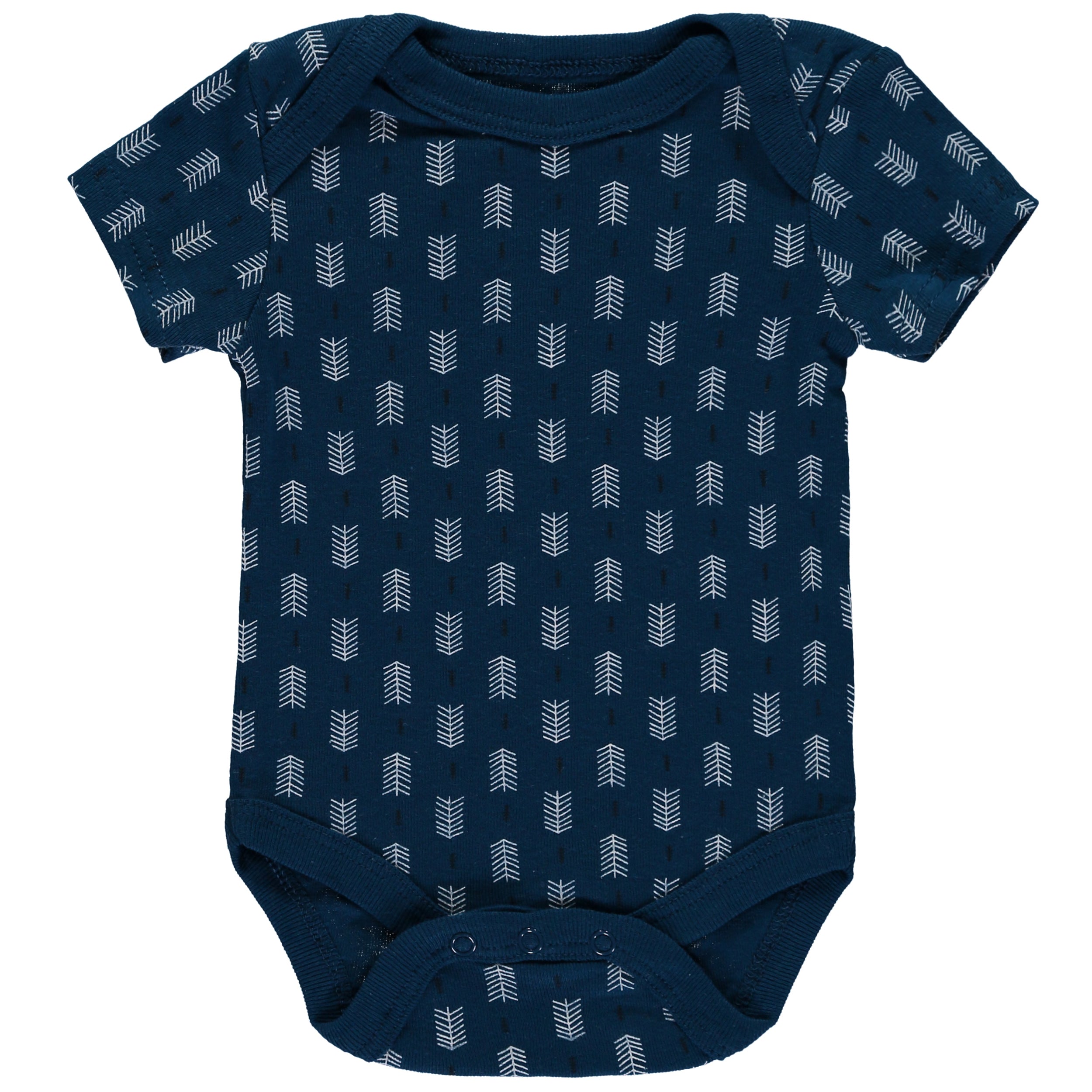 Rene Rofe Baby Boys 0-9 Months Short Sleeve Bodysuit, 5-Pack