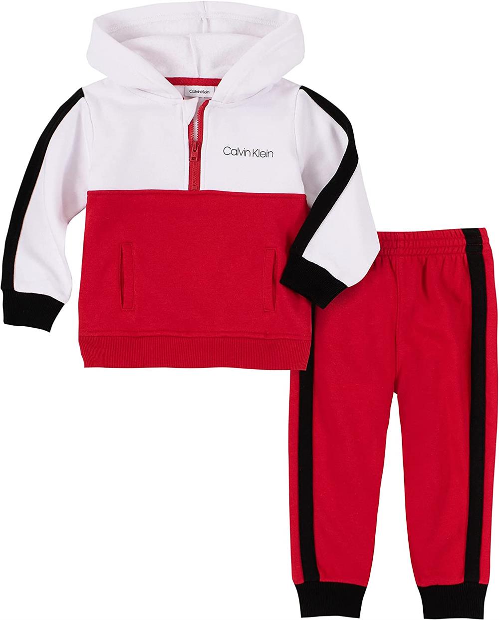 Calvin Klein Boys 12-24 Months Hooded Jogger Set