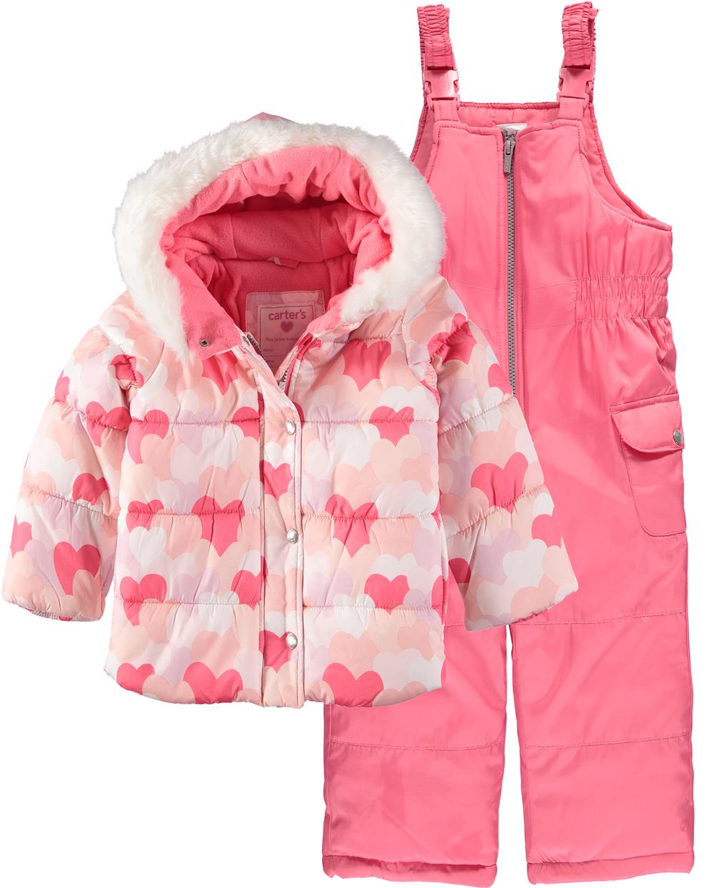 Carters Girls 4-6X 2-Piece Snowsuit