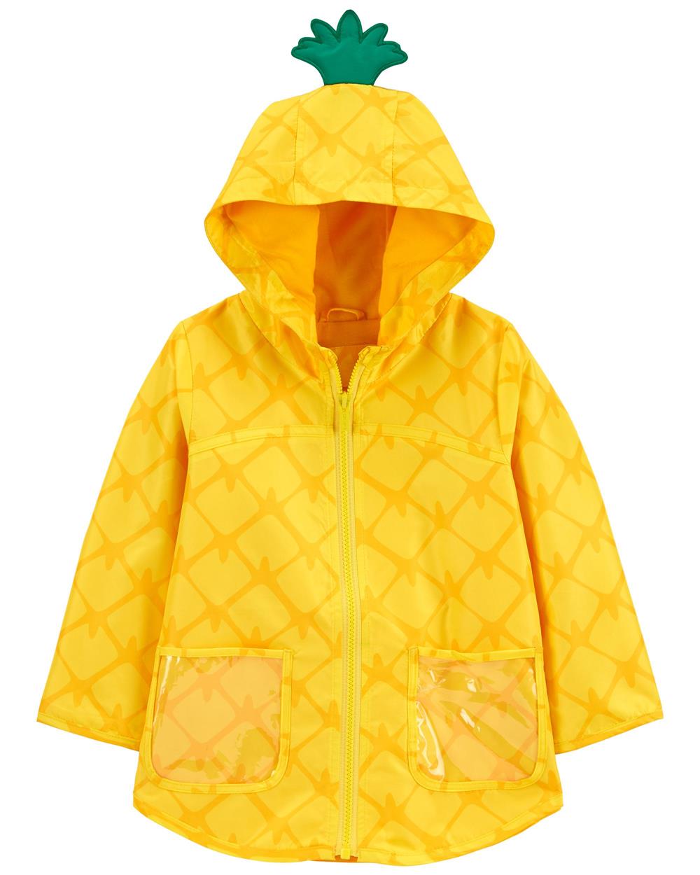 Carters Girls 2T-4T Pineapple Rain Slicker