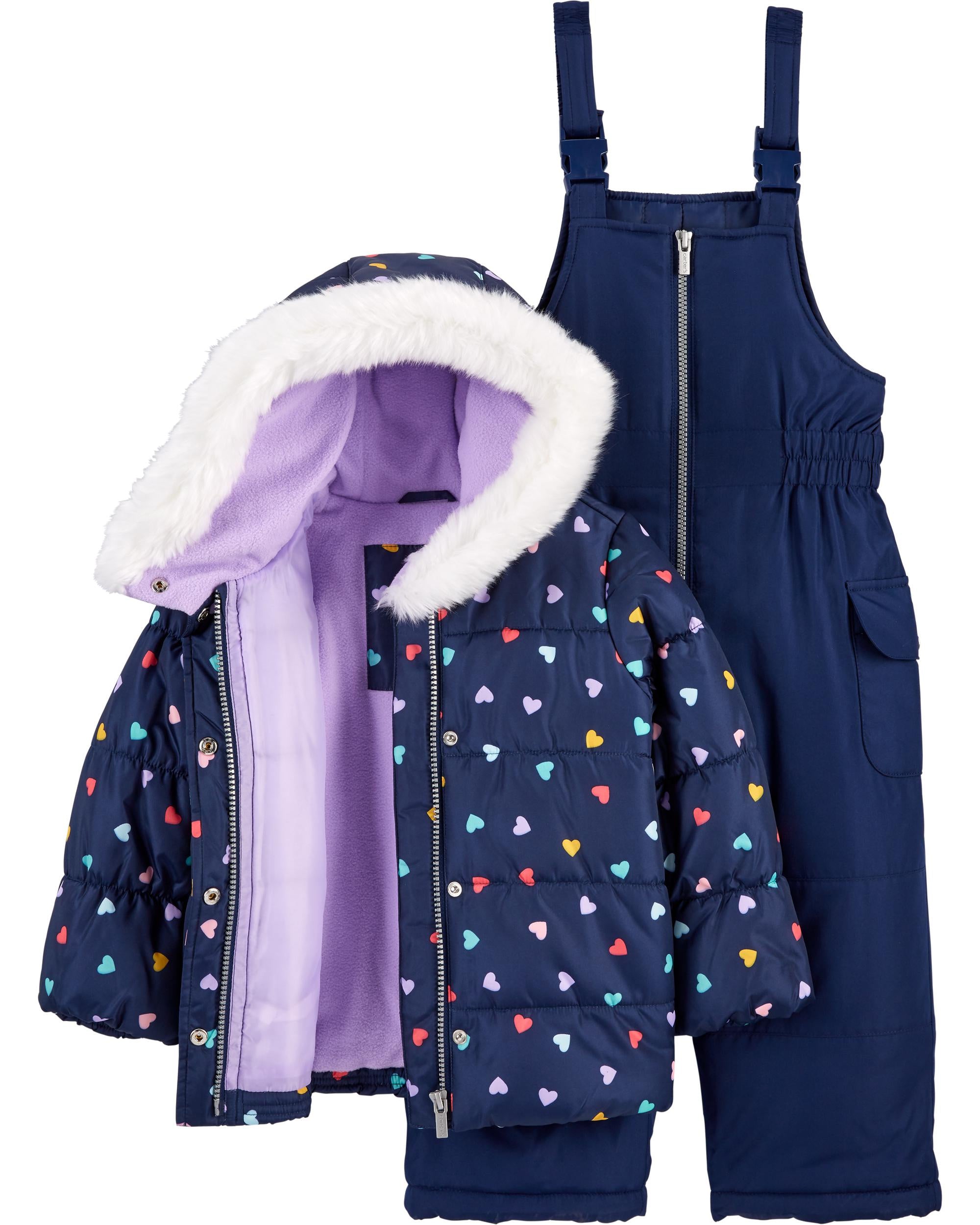 Carters Girls 4-6X 2-Piece Snowsuit