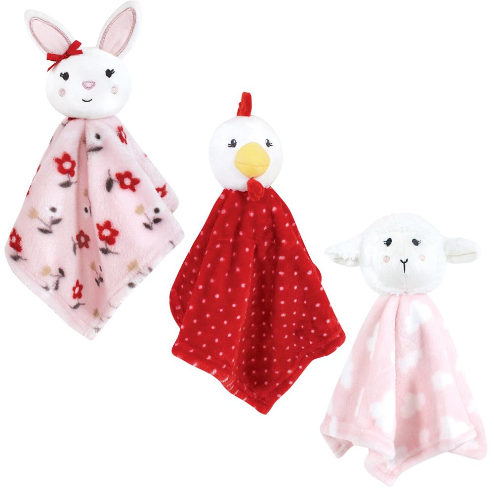 Hudson Baby 3 Pack Security Blanket