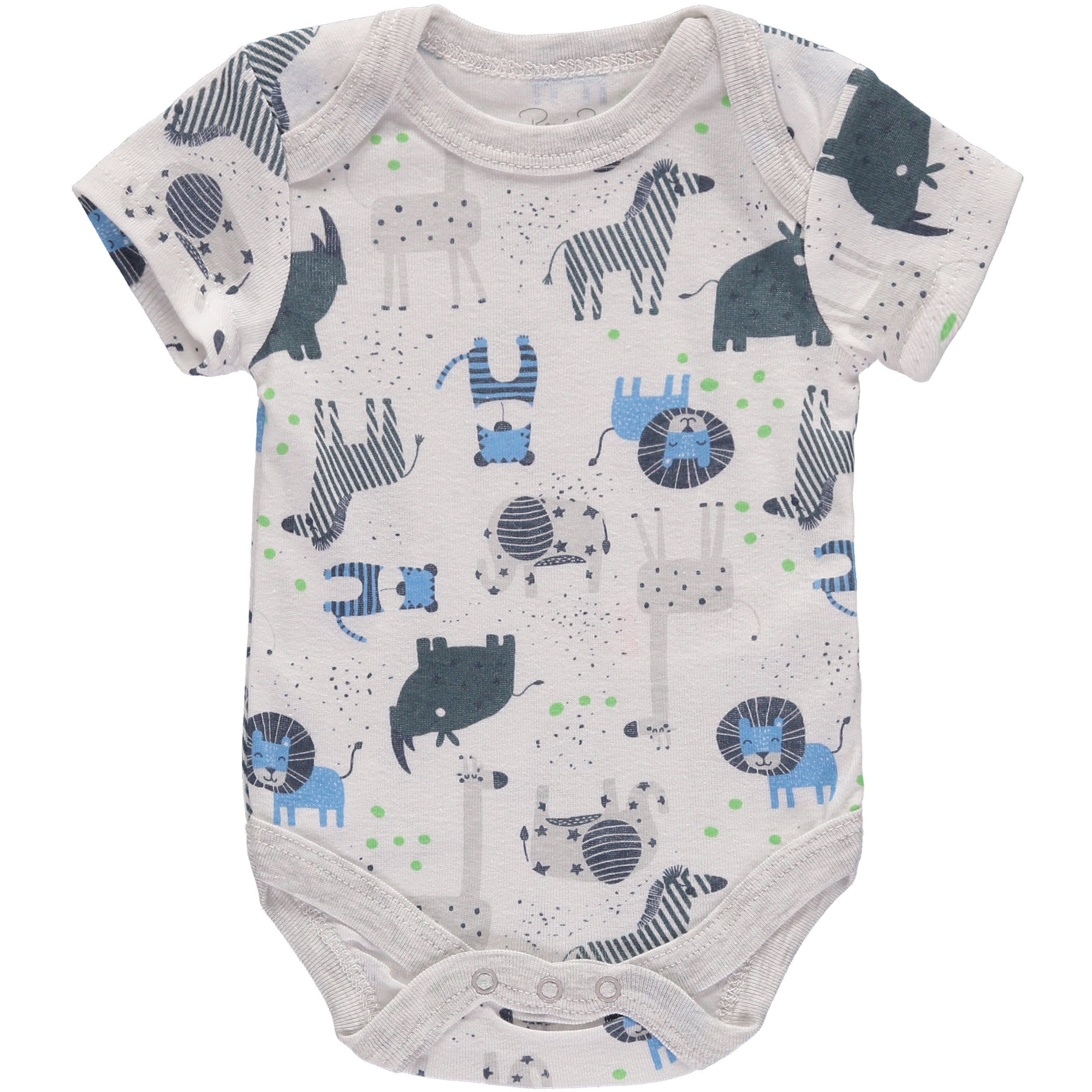 Rene Rofe Baby Boys 0-9 Months Short Sleeve Bodysuit, 5-Pack