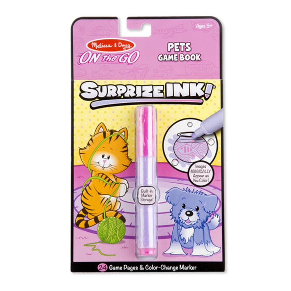 Melissa and Doug Surprize Ink! Pets - On the Go Travel Activity Book