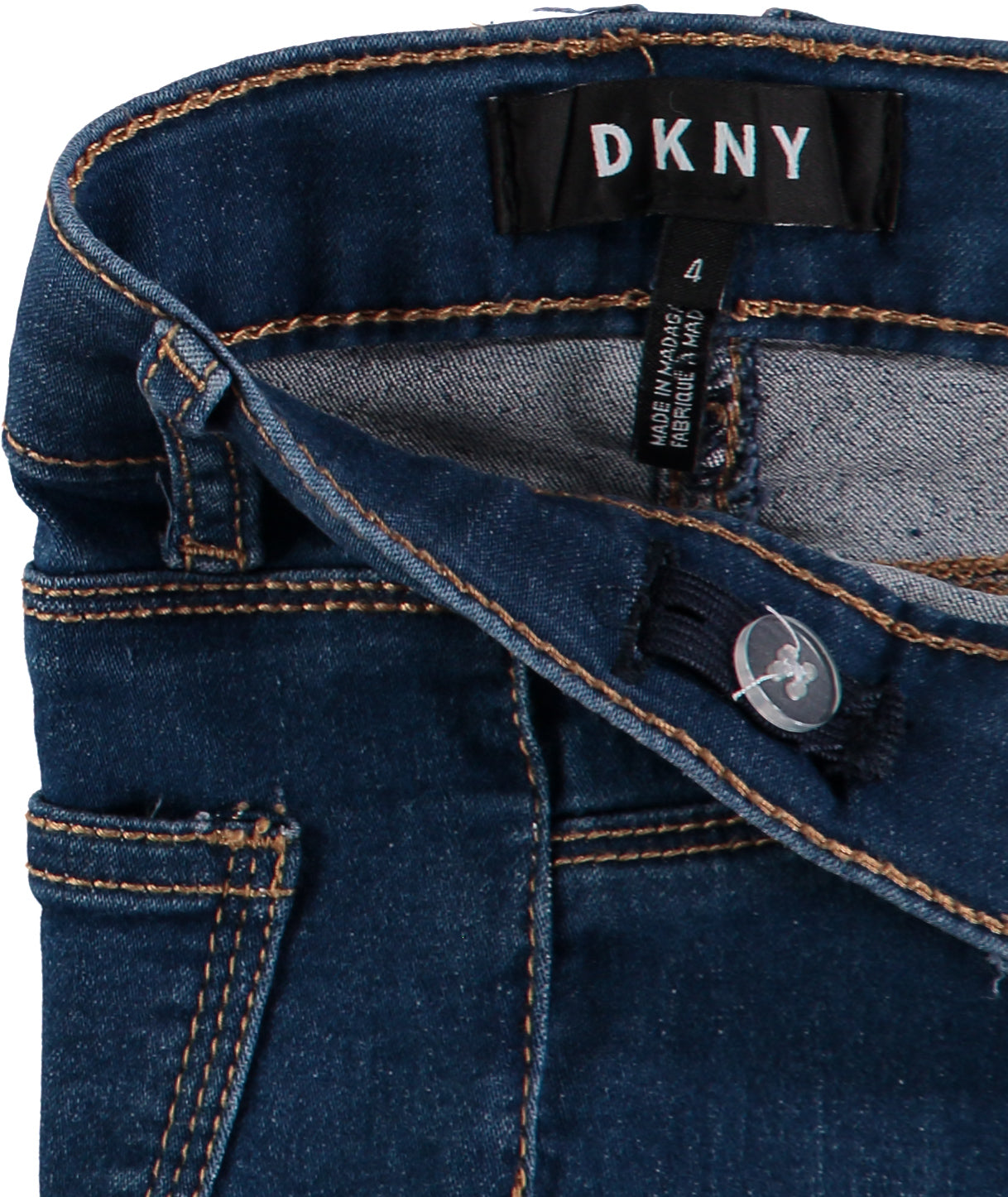 DKNY Girls 4-6X Jamie Stretch Denim Jegging