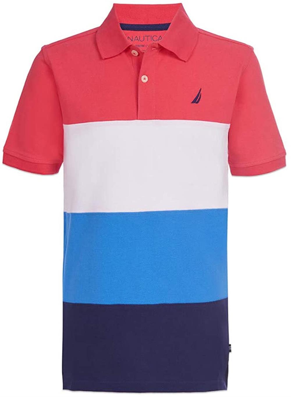 Nautica Boys 4-7 Short Sleeve Colorblock Polo T-Shirt