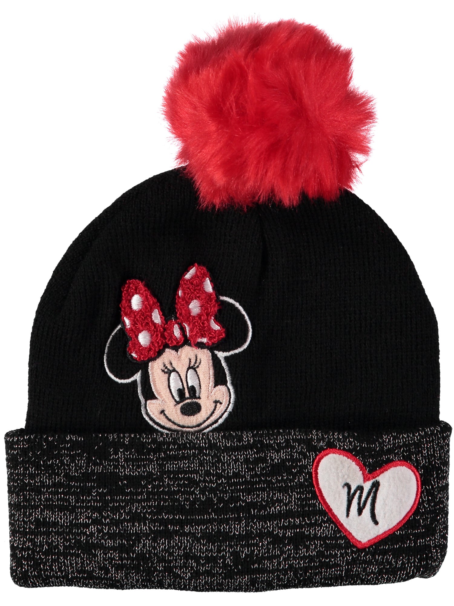 Disney Girls 4-6X Minnie Mouse Pom Hat Glove Set