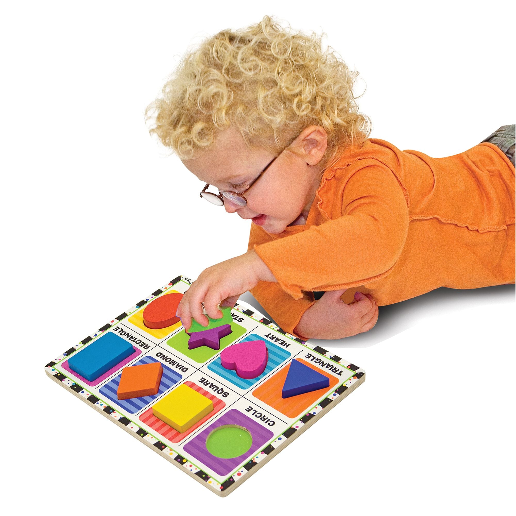 Melissa and Doug Shapes Chunky Puzzle - 8 Pieces