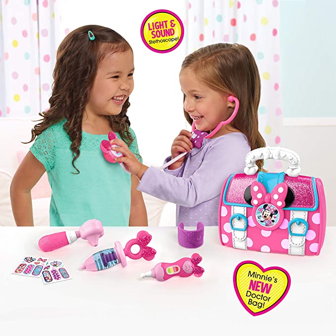 Minnie Mouse Bow-Care Doctor Bag Set Includes a Lights and Sounds Stethoscope