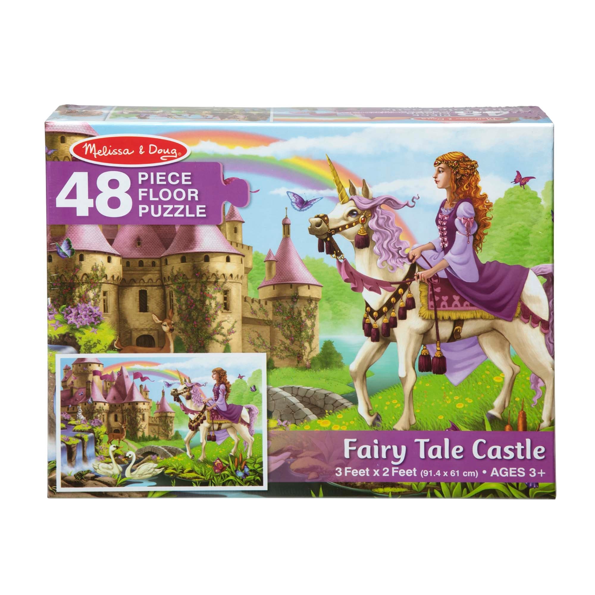 Melissa and Doug Fairy Tale Castle Floor Puzzle - 48 Pieces