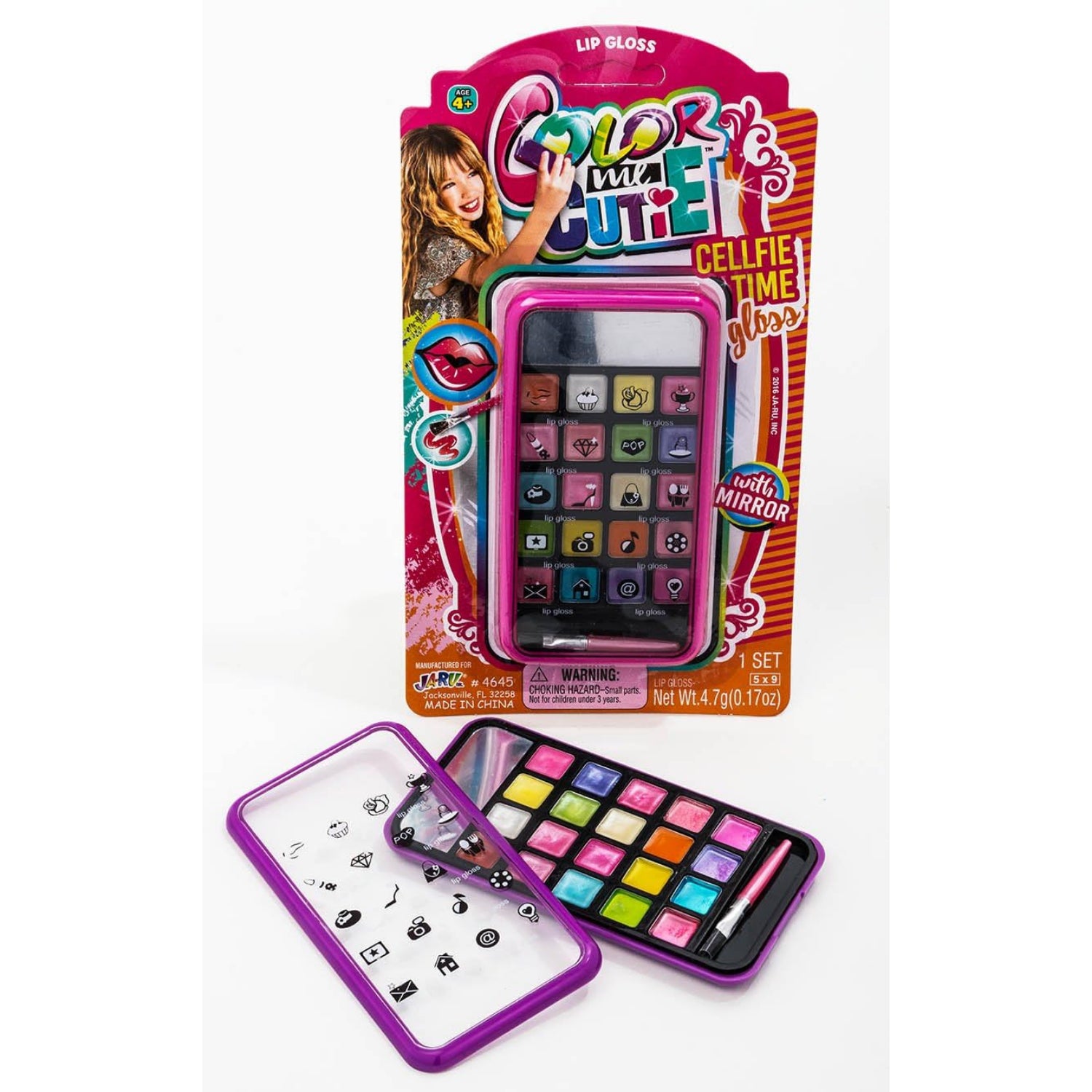 Ja-Ru Girls CellFie Time Phone Lip Gloss with Mirror