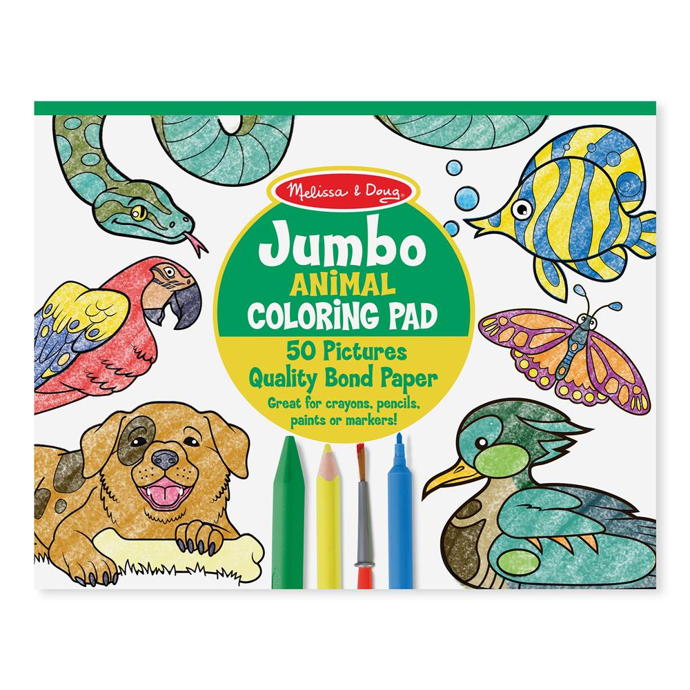 Melissa and Doug Jumbo Coloring Pad - Animals