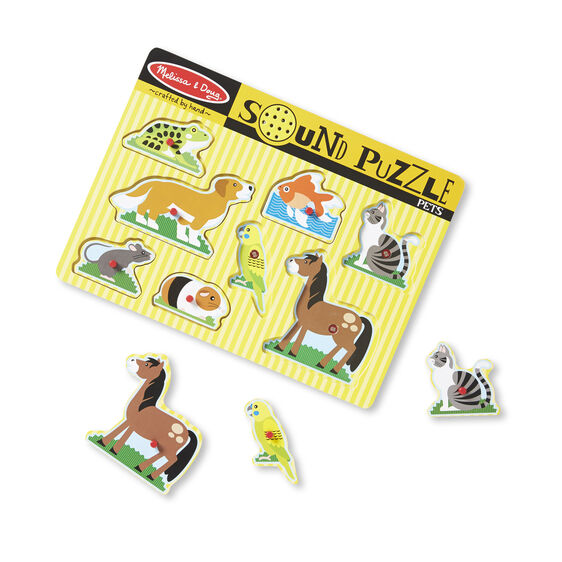 Melissa and Doug Pets Sound Puzzle - 8 Pieces