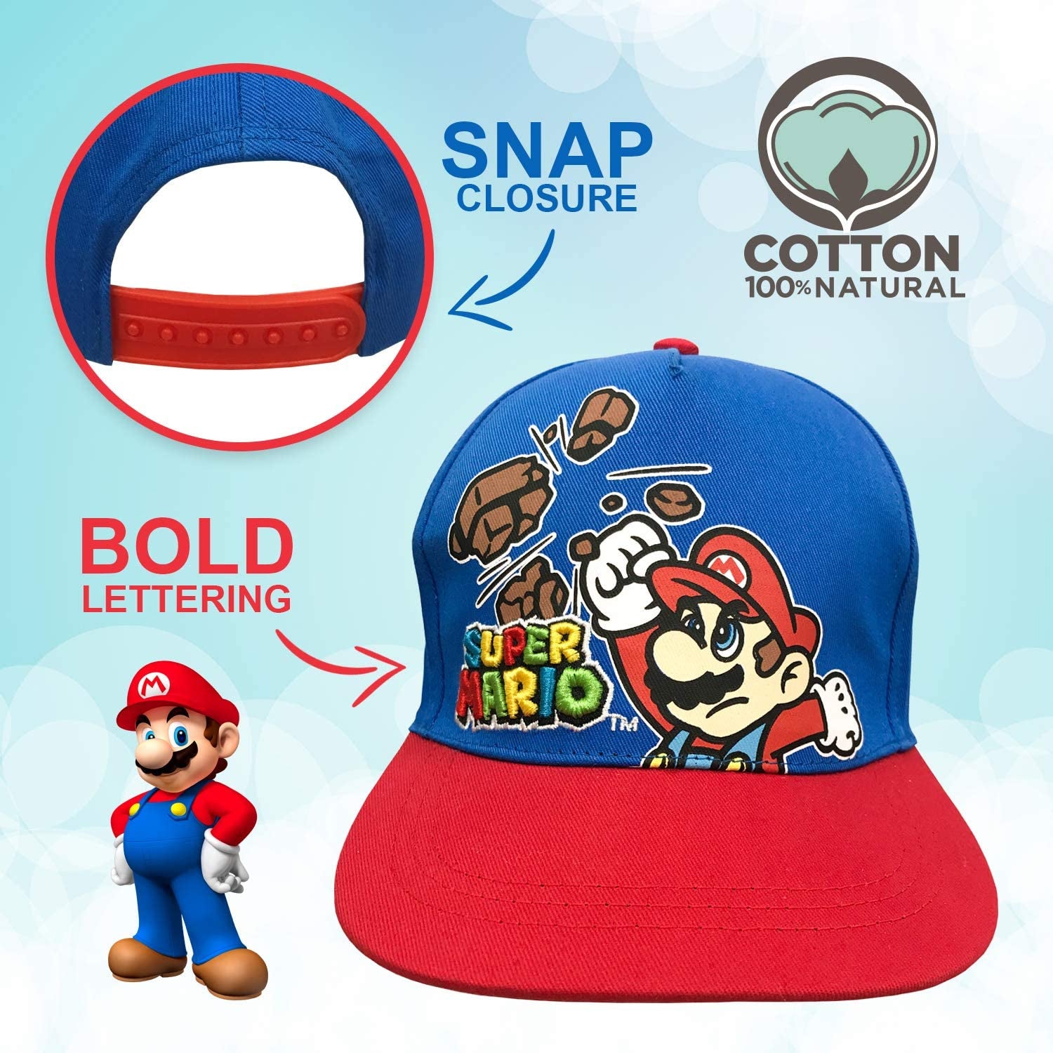 Nintendo Super Mario Baseball Cap, 4-7