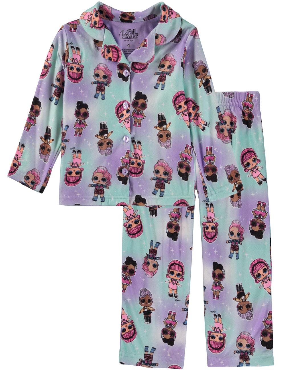 L.O.L. Surprise! Girls 4-10 2-Piece Pajama Coat Set