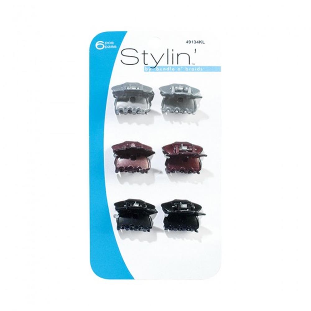 Stylin Girls 6pc Mini Glossy Finish Clips