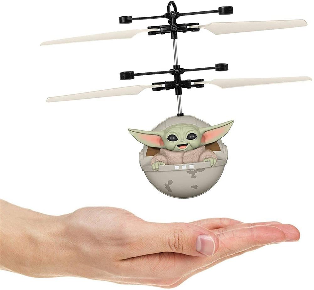 Disney Star Wars The Mandalorian Baby Yoda The Child Sculpted Head UFO Helicopter