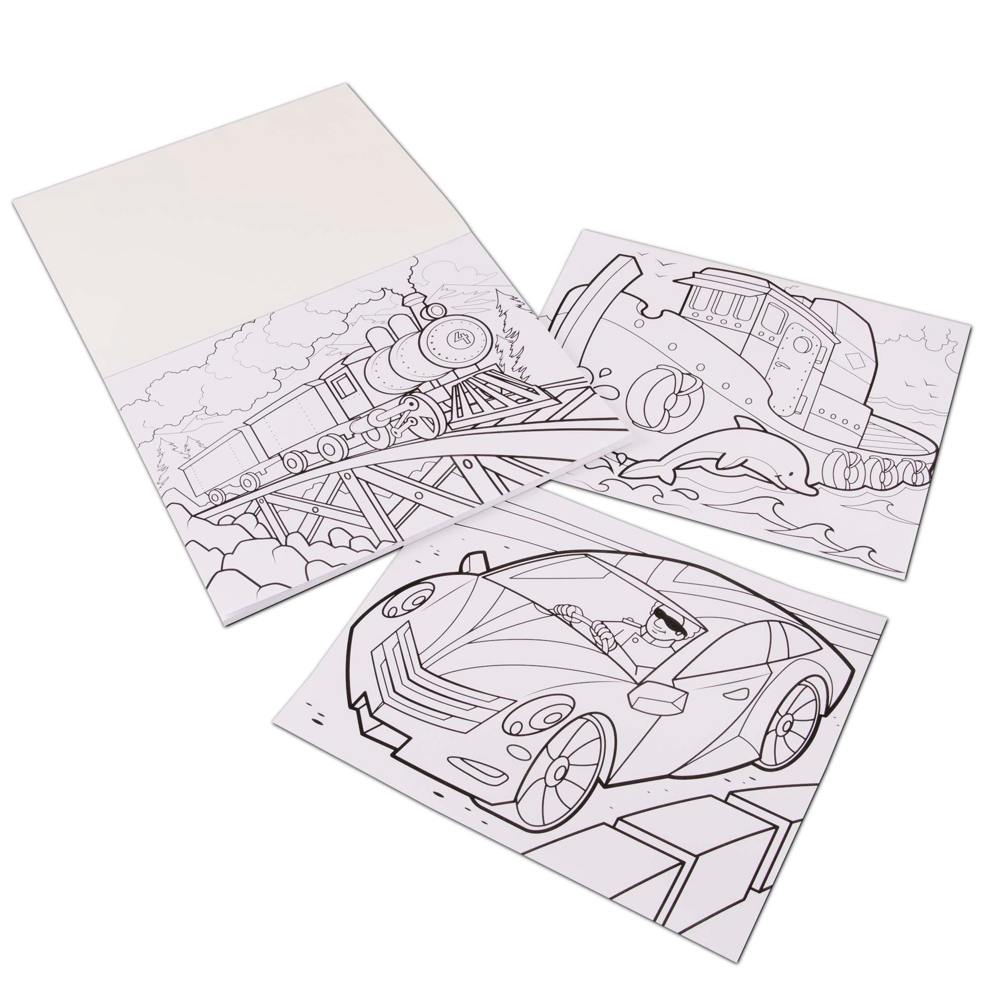 Melissa and Doug Jumbo Coloring Pad - Vehicles