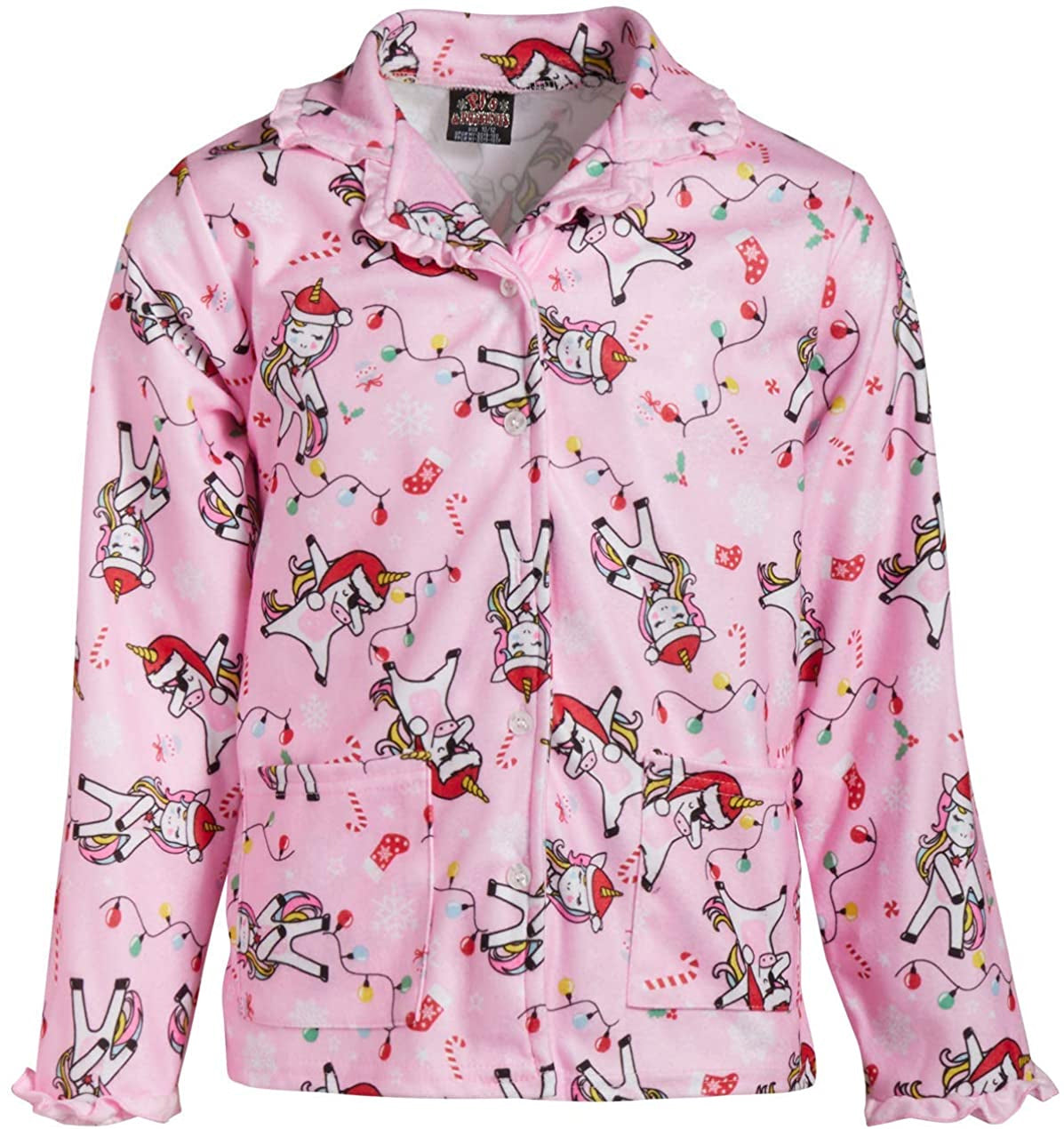 PJs & Presents Girls 4-6X Unicorn Pajama Coat Set