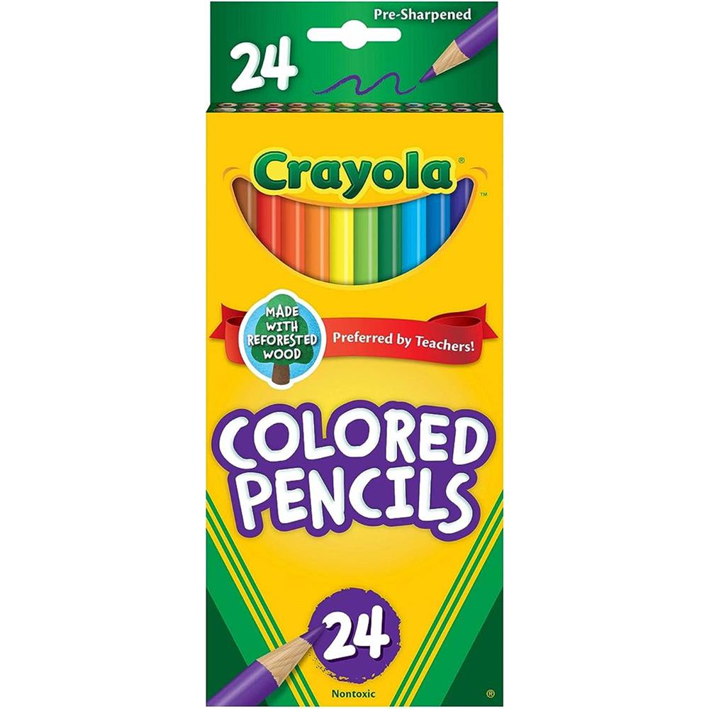 Crayola Colored Pencils, Assorted Colors, 24 count